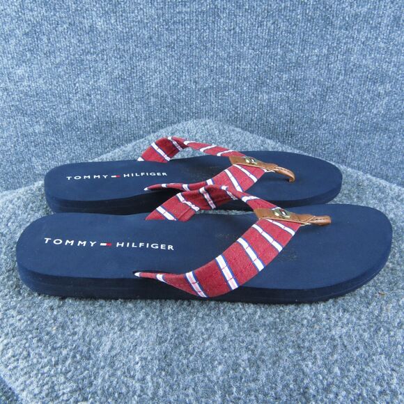 Tommy Hilfiger Twcruzi-x Women Flip Flop Sandal Shoes Sz 11 Medium Red Synthetic - Picture 4 of 9